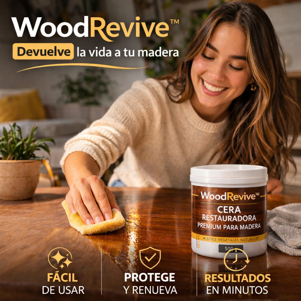 Cera restauradora premium de madera WoodRevive™