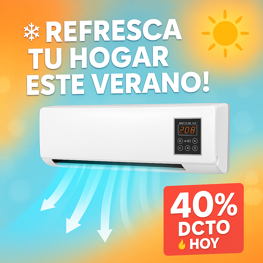 🌬️ Aire acondicionado 2 en 1 — Enfría al instante este verano