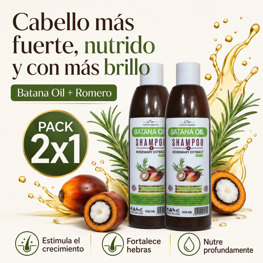 Shampoo de Batana y Romero (Promoción 2x1) - Recupera tu cabello en sólo 7 días