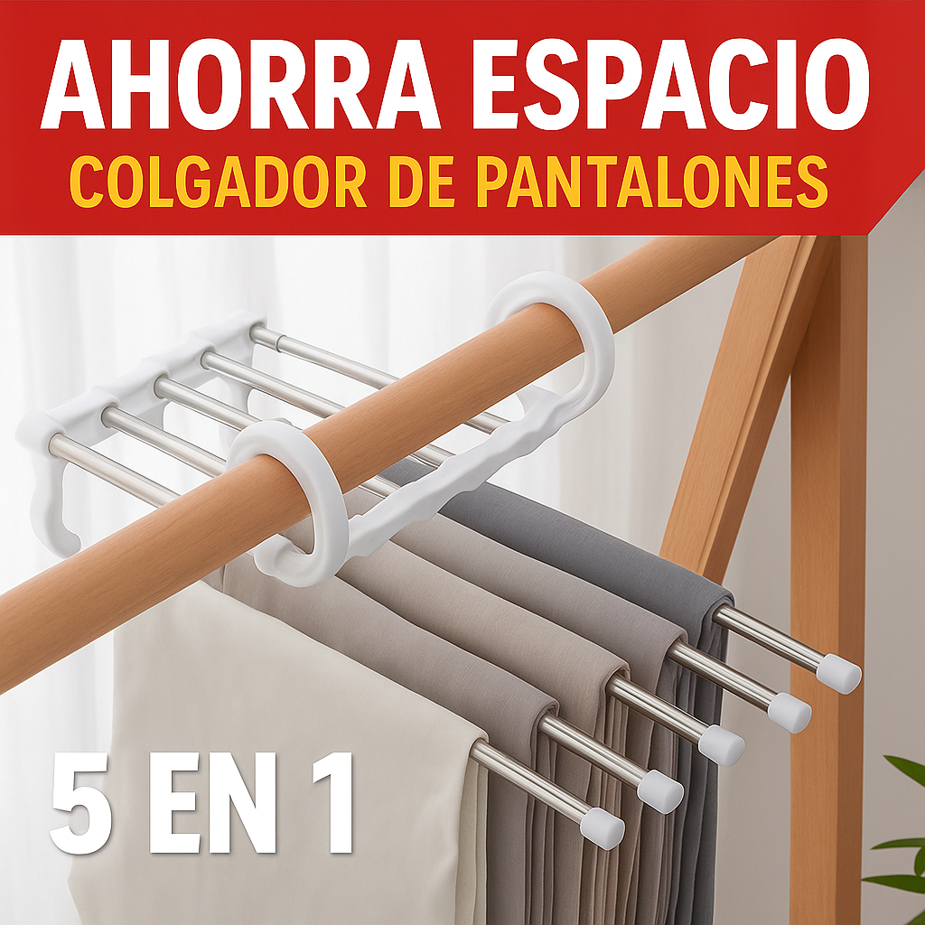 👖 Colgador Mágico para Pantalones PROMO 3x1