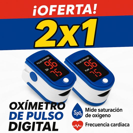 🩺 Saturómetro Digital 2x1 – Controla tu Salud en Segundos