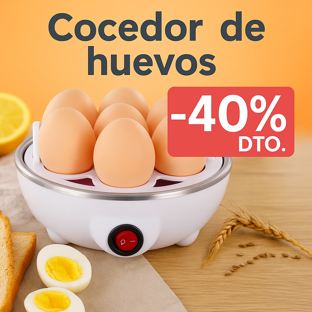 🍳 Cocedor Eléctrico de Huevos Automático – Desayunos Perfectos en Minutos