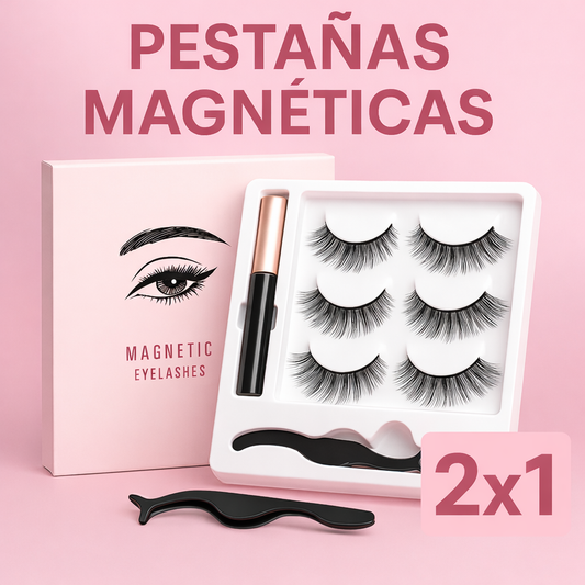 ✨ Pestañas Magnéticas con Delineador ✨ PROMO 2x1 – Luce una mirada impactante sin complicaciones
