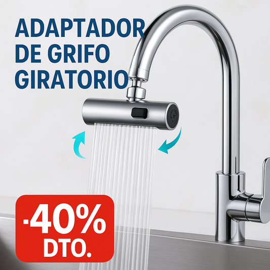 🚰 Filtro de Grifo Giratorio 360° – Practicidad y Ahorro de Agua en tu Cocina