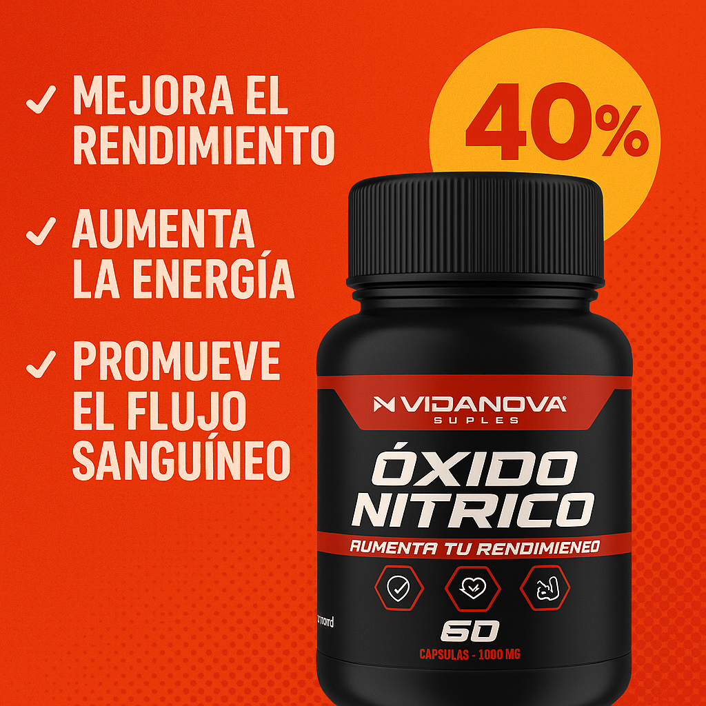 💥 Óxido Nítrico – Aumenta tu Rendimiento al Máximo