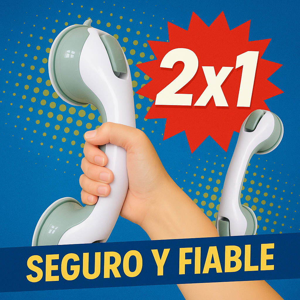 🛡️ Agarradera de Seguridad con Ventosas – ¡Promoción 2x1!