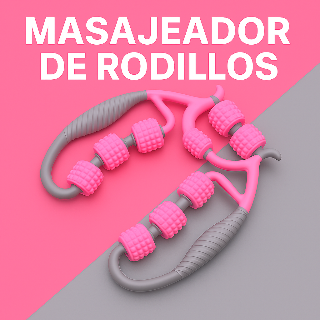 💆‍♀️ Masajeador Manual de Rodillos – Alivia, moldea y relaja donde quieras