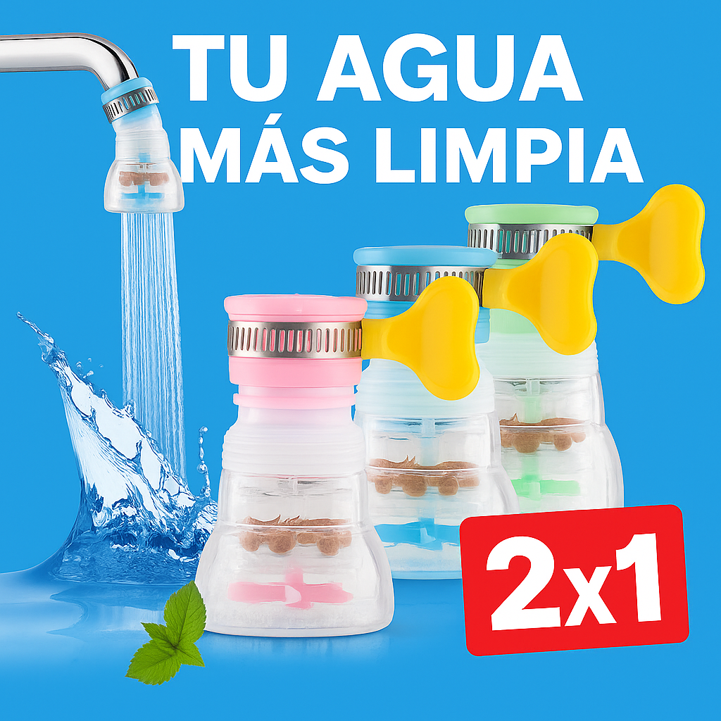 🚰 Filtro Purificador – Agua más limpia al instante (2x1)