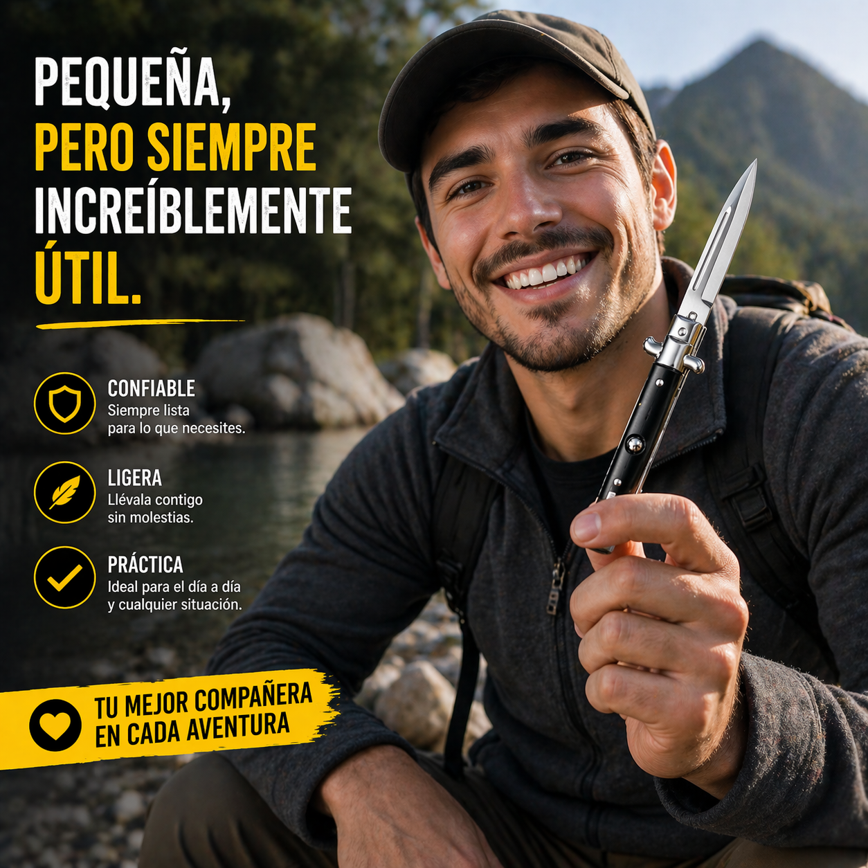 Navaja Automática Compacta – Rápida, Discreta y Siempre Lista