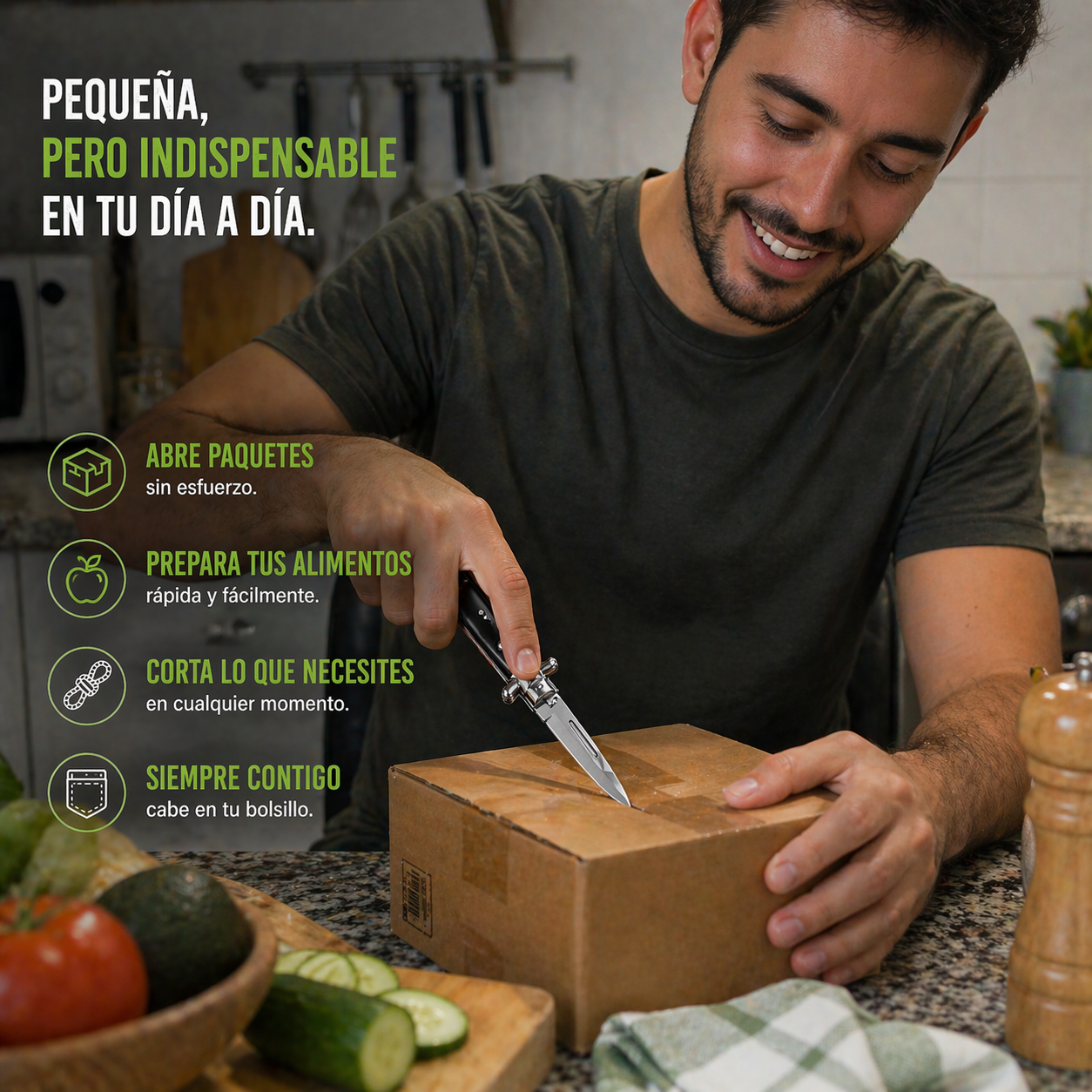 Navaja Automática Compacta – Rápida, Discreta y Siempre Lista