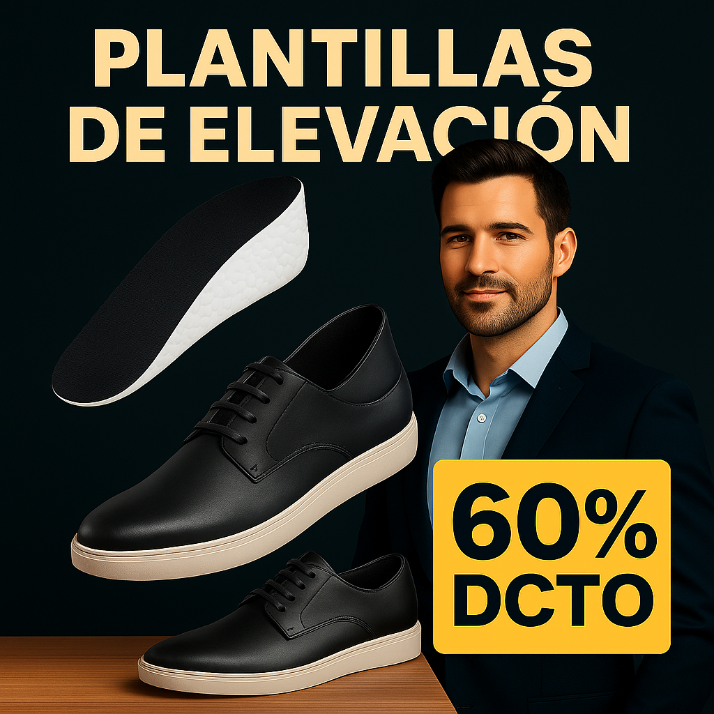 🥾 Par de Plantillas Elevadora Ortopédica – Gana hasta 5 cm con comodidad