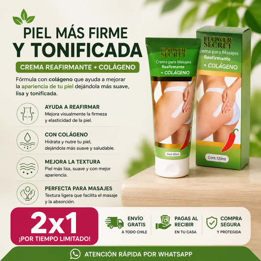 Crema Reafirmante con Colágeno (Promoción 2x1) - Piel más suave y tonificada