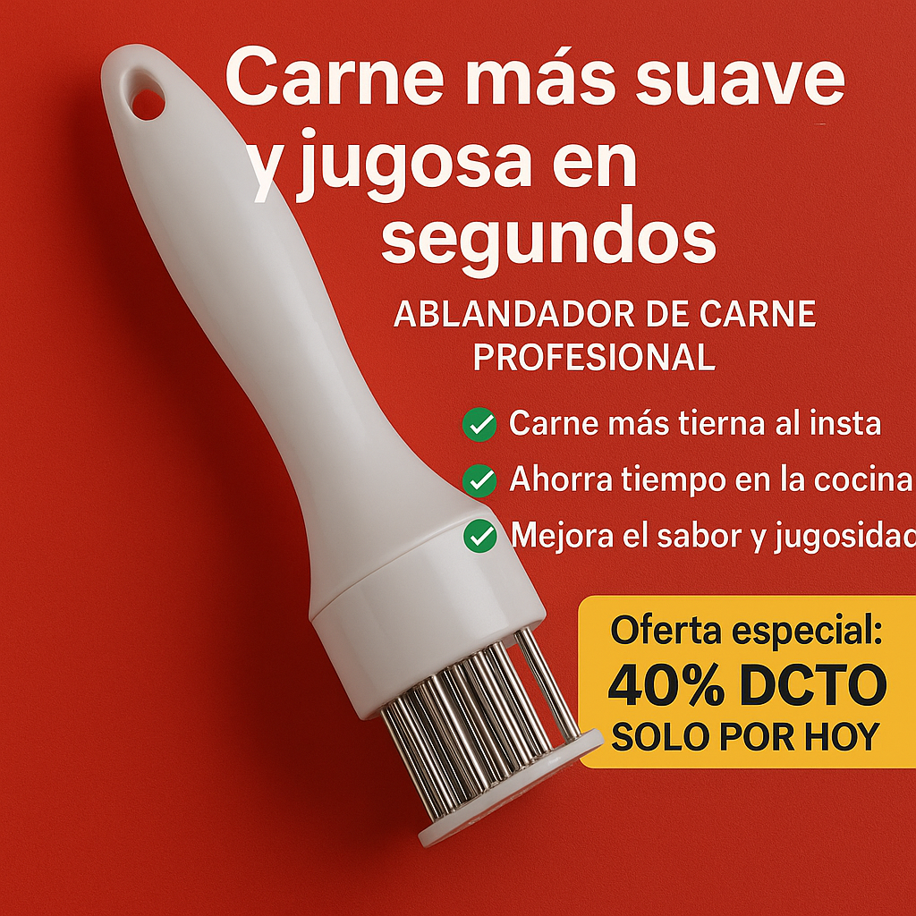 🍖 Ablandador de Carne Manual – Carnes más tiernas y jugosas