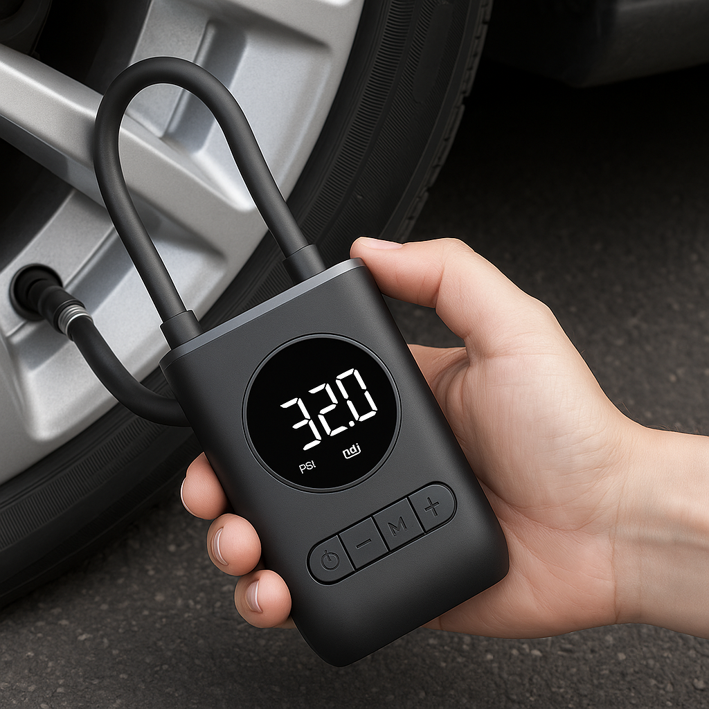 🔋 Inflador Portátil – ¡Infla en segundos, donde quieras!