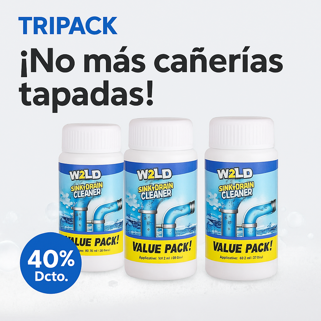 🚿 Destapa Cañerías Tripack – Olvídate de cañerías tapadas y malos olores
