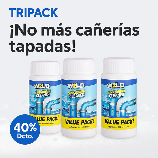 🚿 Destapa Cañerías Tripack – Olvídate de cañerías tapadas y malos olores