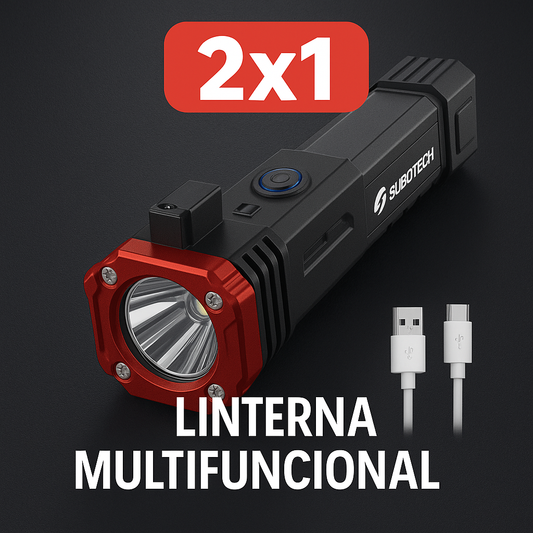 🔦 Linterna Multifuncional 6 en 1 (2x1) – Seguridad y Emergencia en tus manos