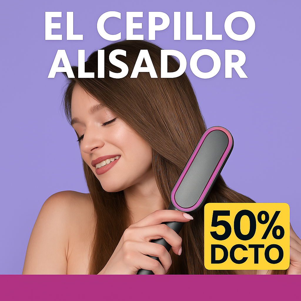 ✨ Cepillo Alisador Eléctrico – Liso perfecto en minutos ✨