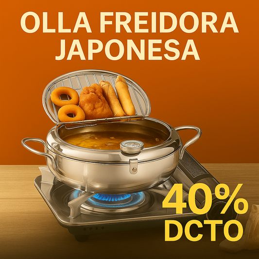 🍤 Olla Freidora Japonesa 20cm – ¡Fríe como un chef en tu propia casa!