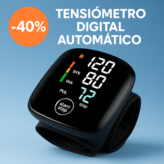 ⌚ Tensiómetro Digital de Muñeca con Voz – Precisión y Comodidad