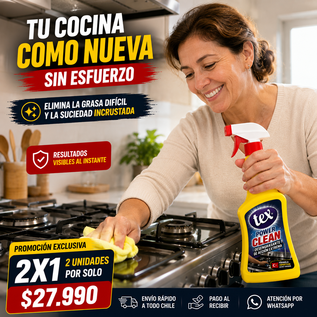 TEX Power Clean (Promoción 2x1) - Desengrasante Profesional de Acción Extrema
