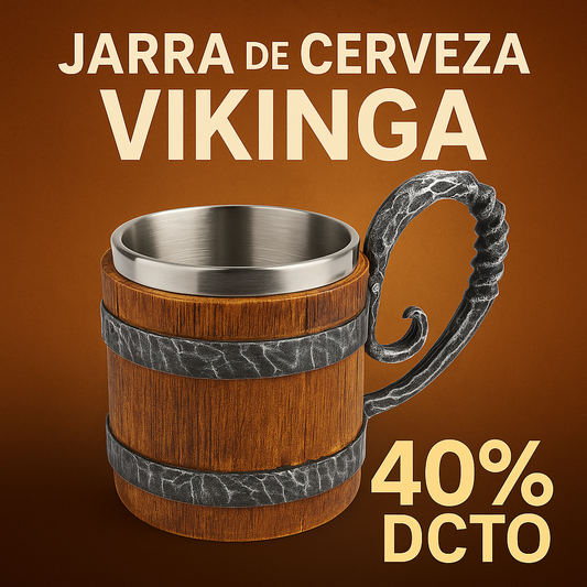 🍺 Jarra de Cerveza Vikinga – Siente el poder de Valhalla en cada sorbo