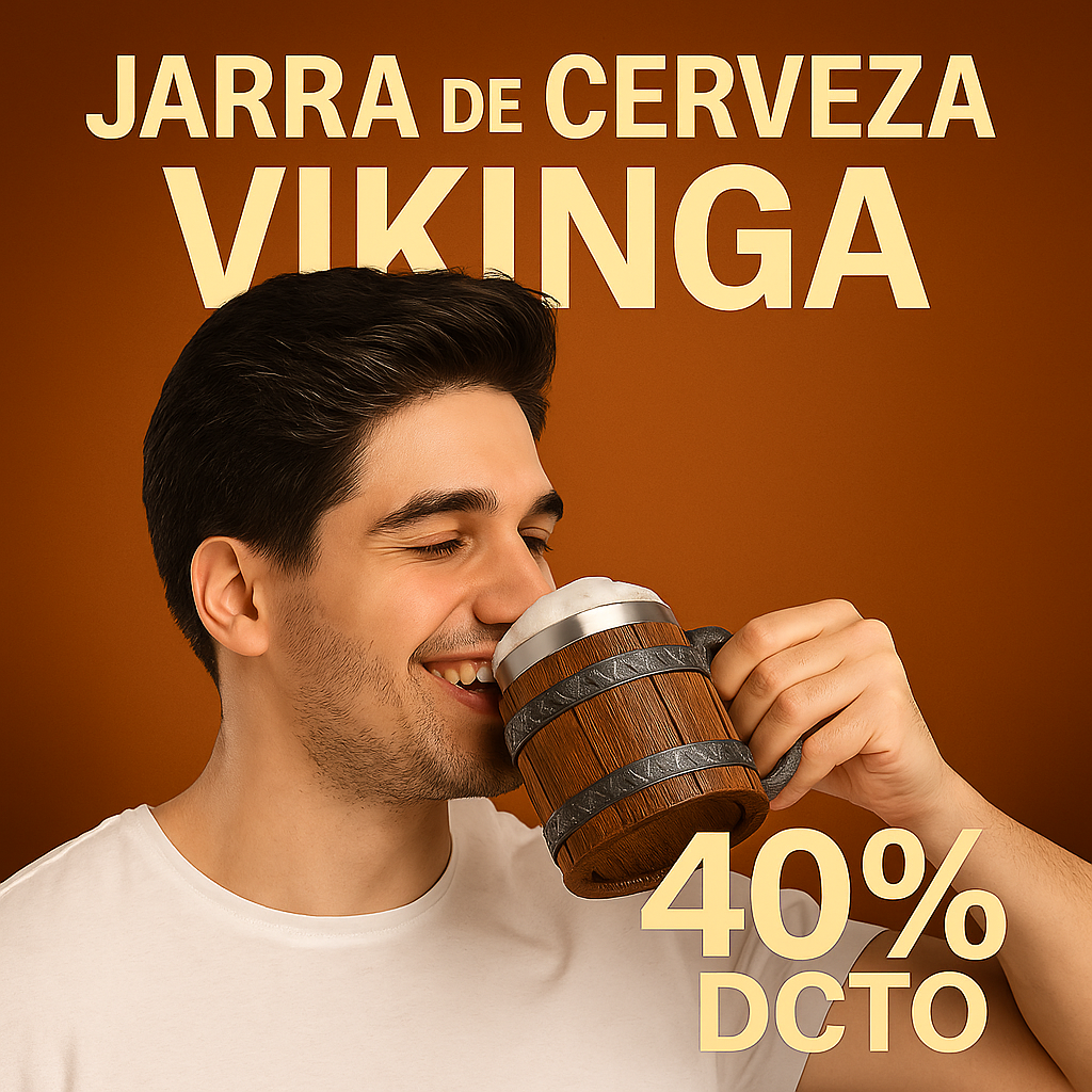 🍺 Jarra de Cerveza Vikinga – Siente el poder de Valhalla en cada sorbo