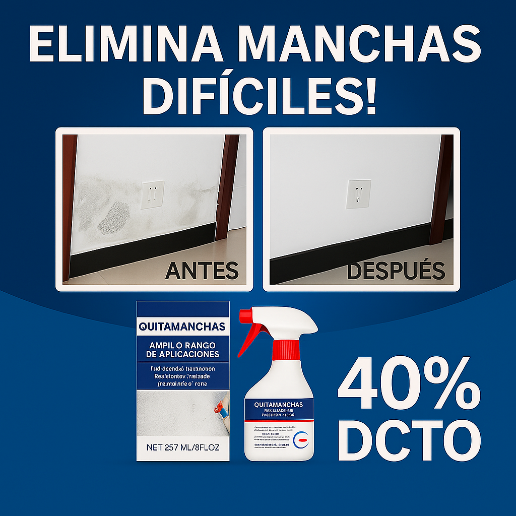 🧼 Spray Antimoho – Limpieza Profunda y Protección Duradera