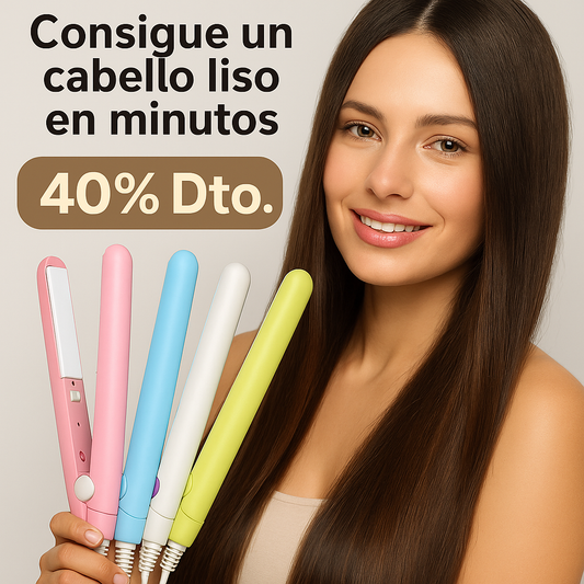 💇‍♀️ Mini Plancha para el Pelo – Alisa y estiliza en cualquier lugar