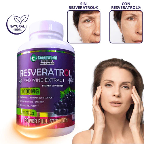 Resveratrol 100 capsulas - Potente antienvejecimiento