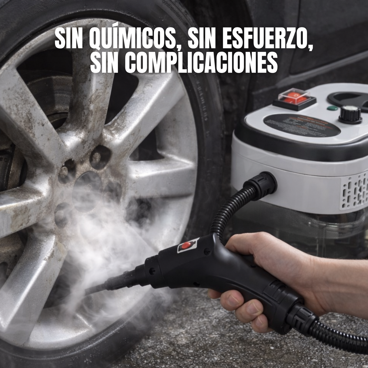 Limpiador profesional a vapor - No más químicos