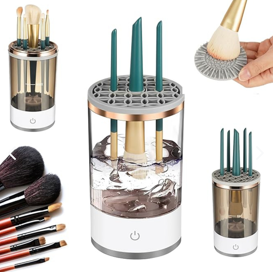 Limpiador brochas de maquillaje automático