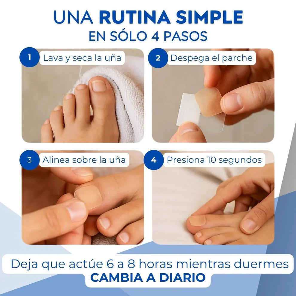 🦶✨ Parches Eliminadores de Hongos 2x1 (16 parches por caja) – ¡Recupera la salud de tus uñas mientras duermes!
