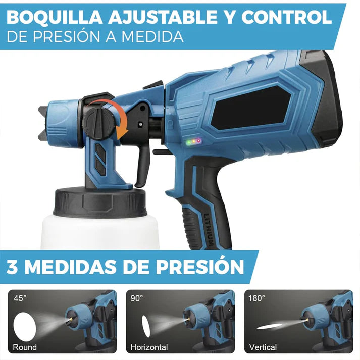 🌟 COMPRESOR INALÁMBRICO DE PINTURA 48V - 2 BATERÍAS – ¡PINTA COMO UN PROFESIONAL! 🎨⚡