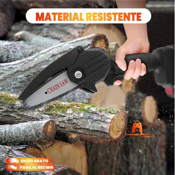 Mini Motosierra Eléctrica Portátil - Con 2 baterías de 48V