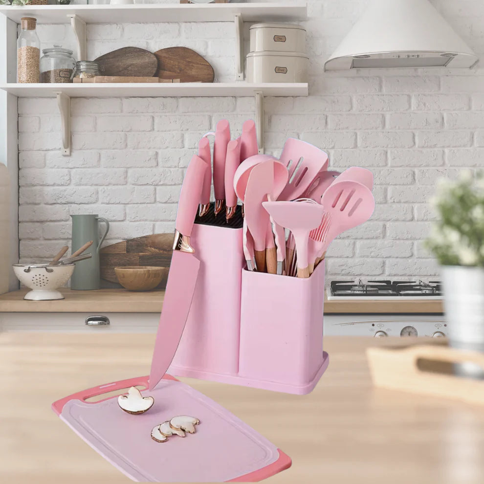 🍽️ Set de Utensilios de Cocina de 19 Piezas – ¡Organiza y Renueva tu Cocina con Estilo! 🧑‍🍳✨