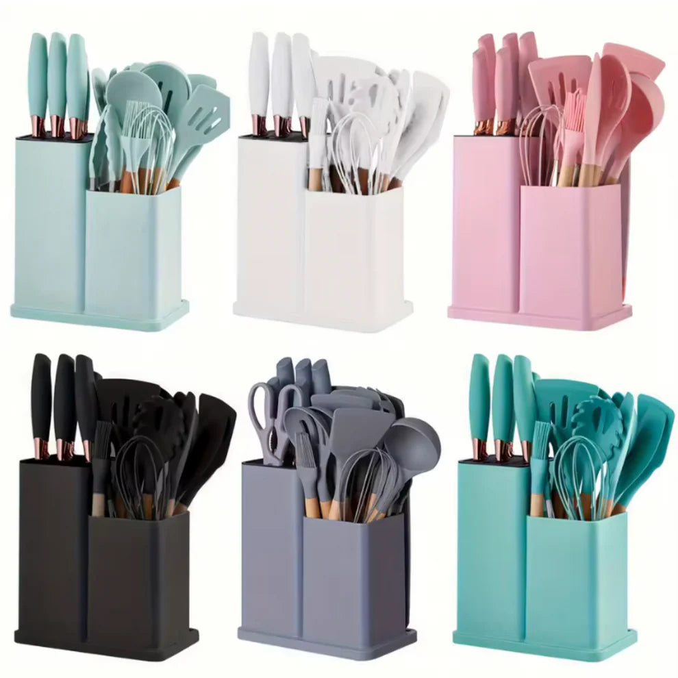 🍽️ Set de Utensilios de Cocina de 19 Piezas – ¡Organiza y Renueva tu Cocina con Estilo! 🧑‍🍳✨