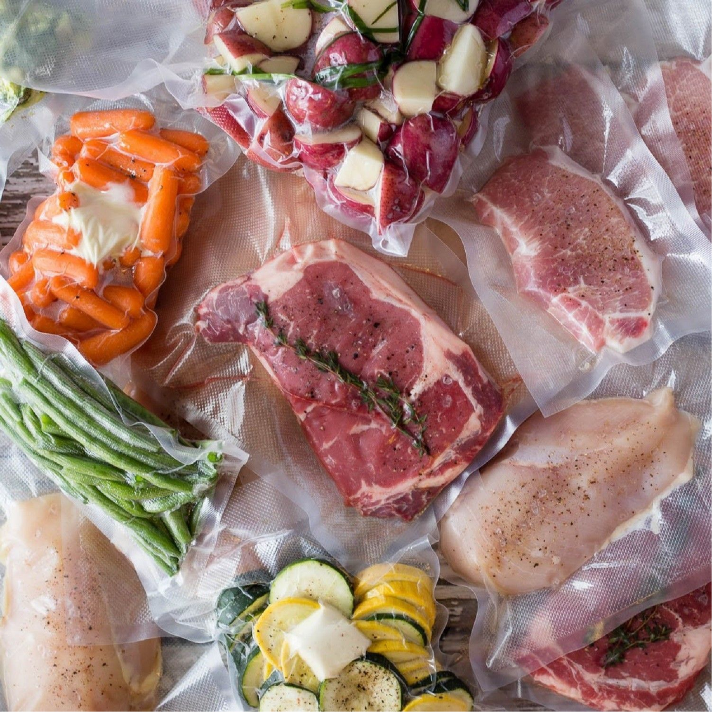 Selladora al vacío para alimentos Sealer Z + 10 Bolsas - Mantiene tus comidas por más tiempo