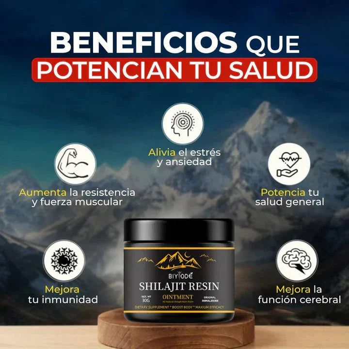 🌿 SHILAJIT – Energía Pura de la Naturaleza 🌋💪