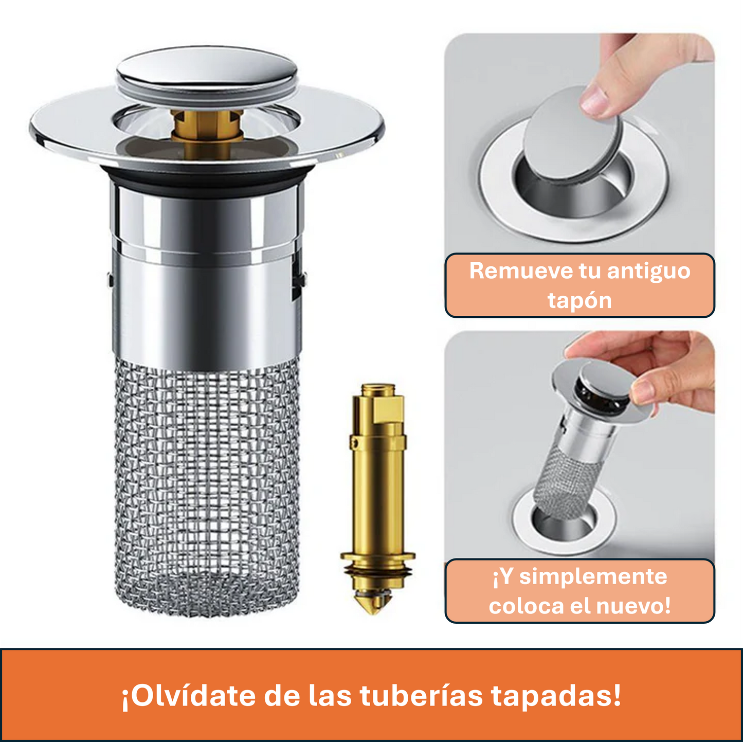 Pack Promo 2x Tapon con filtro de acero