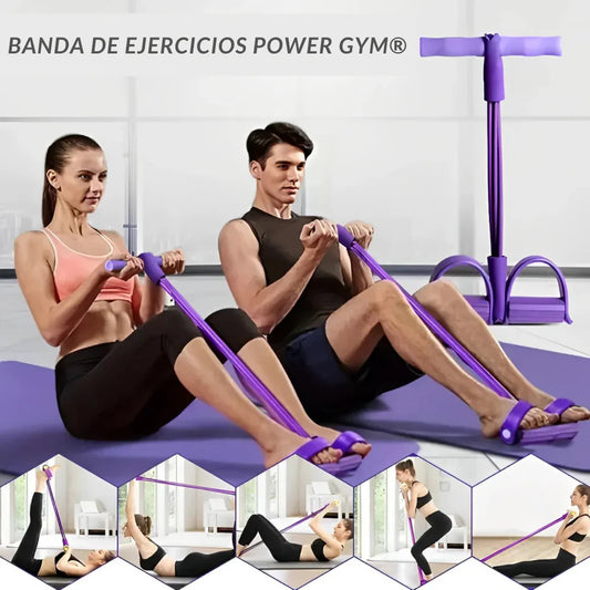Banda de ejercicios con pedal - Tonifica tu cuerpo desde casa