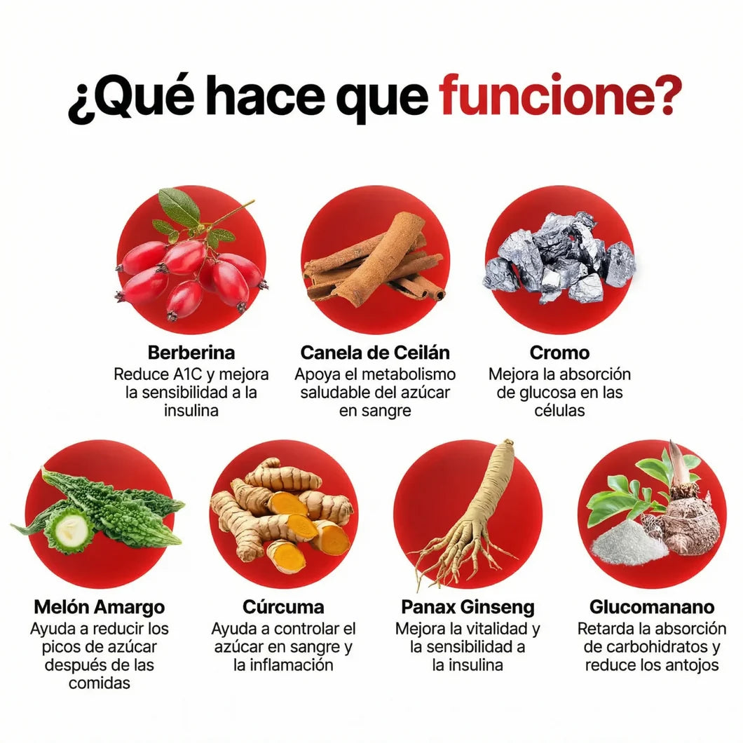 GLUCO TONE™ – Gotas de Berberina para el Equilibrio de la Glucosa | 40% OFF