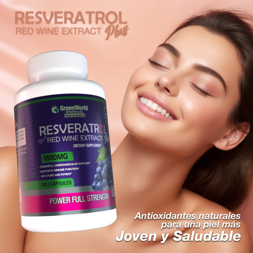 Resveratrol 100 capsulas - Potente antienvejecimiento