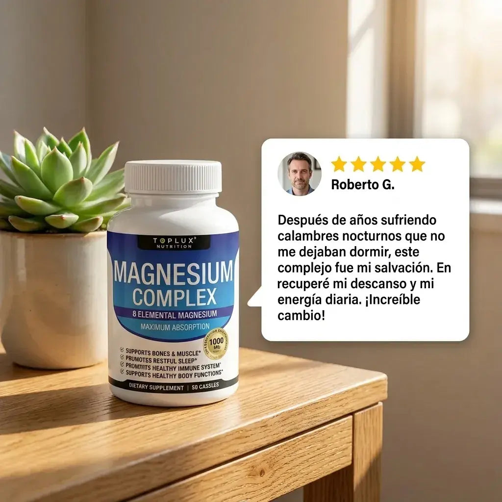 🧠💪 Magnesium Complex 1000 mg 8X – Relajación Total para Cuerpo y Mente